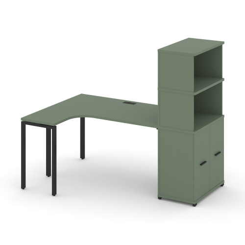 Стол эргономичный с опорным распашным шкафом Concept CN.SA-215(L) Стол эргономичный с опорным распашным шкафом Concept CN.SA-215(L)
