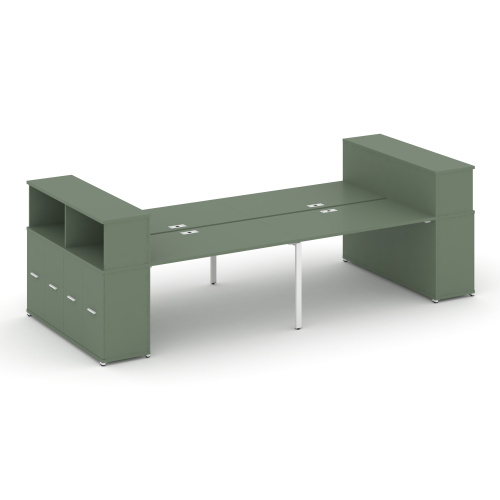 Бенч-система с опорными распашными шкафами Concept CN.DRS-272 Бенч-система с опорными распашными шкафами Concept CN.DRS-272