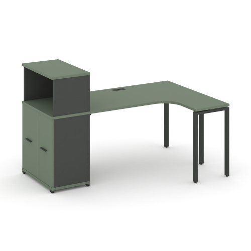 Стол эргономичный с опорным распашным шкафом Concept CN.SA-214(R)