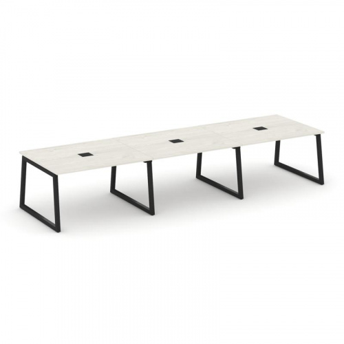 Style Project Стол переговорный SN-5T1.SPRG-054 Акация Лорка/Металл Антрацит/Заглушка Металл Антраци фото 7