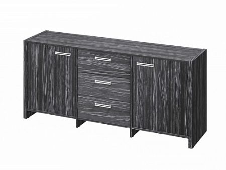 Тумба трехсекционная FI-13-01.D. Древесина Графит