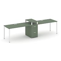 Бенч-система на 2 места с 1 опорной тумбой Concept CN.ORS-422