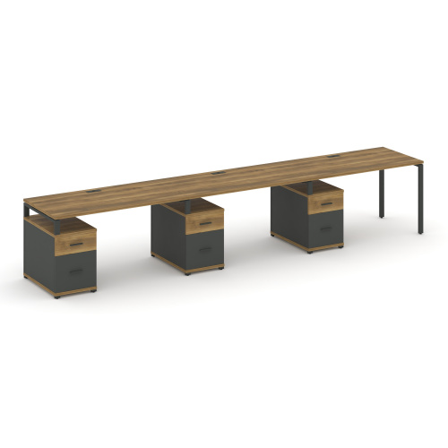 Бенч-система на 3 места с 3 опорными тумбами Concept CN.ORS-346 Бенч-система на 3 места с 3 опорными тумбами Concept CN.ORS-346