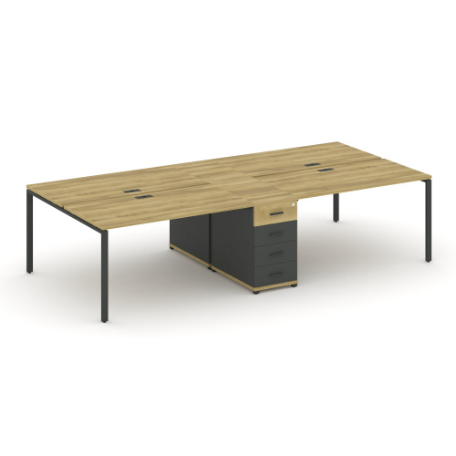 Бенч-система на 4 места с 1 опорной тумбой Concept CN.DRS-417 фото 4 Бенч-система на 4 места с 1 опорной тумбой Concept CN.DRS-417 фото 4