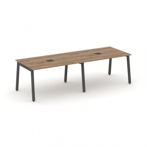 Style Project Стол переговорный SN-5A.SPRG-012 Дуб Табак/Металл Белый 2360*980*750 фото 27