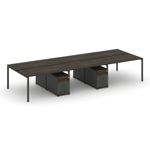 Бенч-система на 6 мест с 2 опорными тумбами Concept CN.DRS-343 фото 3