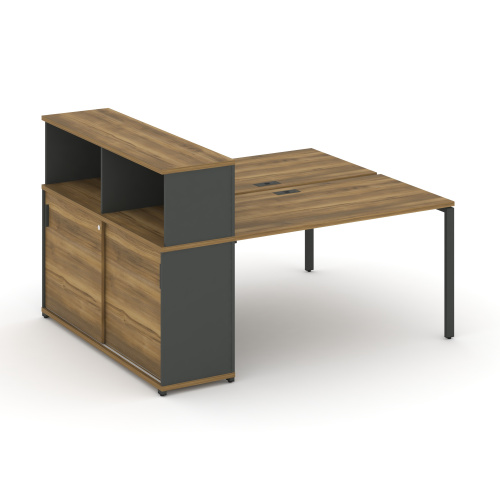 Бенч-система с опорным шкафом-купе с надставкой Concept CN.DRS-238 Бенч-система с опорным шкафом-купе с надставкой Concept CN.DRS-238