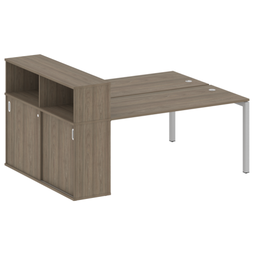 Бенч-система с шкафом-купе на П-обр. м/к Metal System Quattro 50БП.РС-СШК-2.4 фото 2 Бенч-система с шкафом-купе на П-обр. м/к Metal System Quattro 50БП.РС-СШК-2.4 фото 2