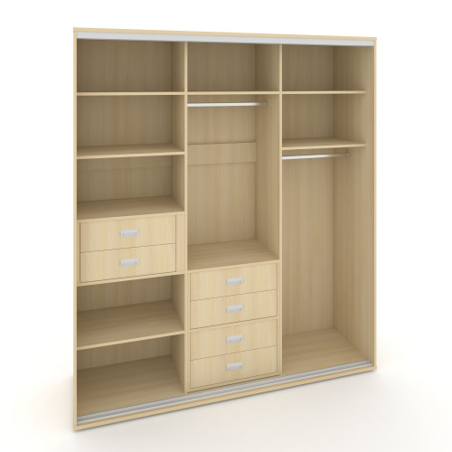 Корпус 3-х секционного шкафа высокого L=2369мм Maris SH.K3-6.1 K6