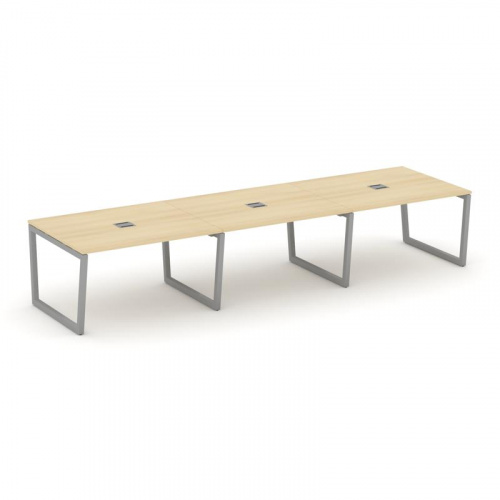 Style Project Стол переговорный SN-5T2.SPRG-054 Акация Лорка/Металл Антрацит/Заглушка Металл Антраци фото 20