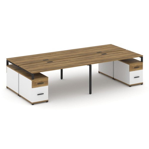 Бенч-система на 4 места с 2 опорными тумбами Concept CN.DRS-332 фото 7