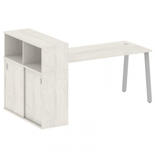 Стол письменный с шкафом-купе на А-обр. м/к Metal System БА.РС-СШК-3.4 фото 4