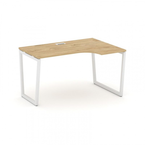 Style Project Стол рабочий эргоном. SN-4T2.SPA-002(R) Акация Лорка/Металл Антрацит/Заглушка Пластик фото 3