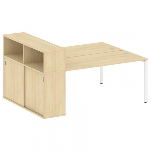 Бенч-система с шкафом-купе на П-обр. м/к Metal System БП.РС-СШК-2.4 Бенч-система с шкафом-купе на П-обр. м/к Metal System БП.РС-СШК-2.4