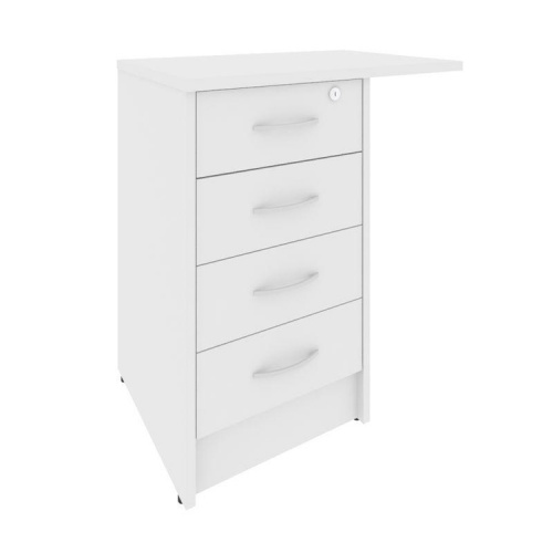 Тумба приставная на 4 ящика с замком Riva А.ТП-4.3F-S фото 8 Тумба приставная на 4 ящика с замком Riva А.ТП-4.3F-S фото 8