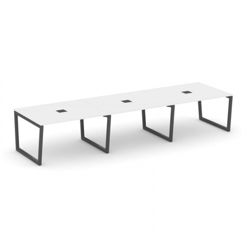 Style Project Стол переговорный SN-5T2.SPRG-054 Акация Лорка/Металл Антрацит/Заглушка Металл Антраци фото 26