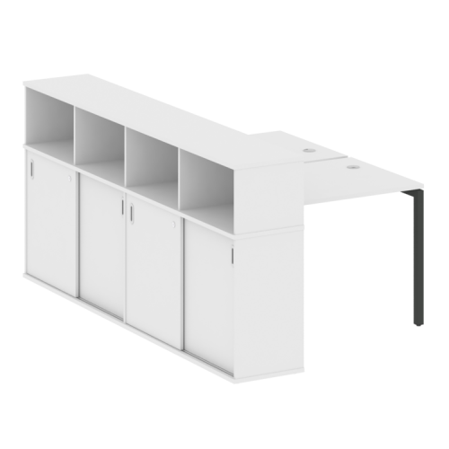 Бенч-система с шкафом-купе на П-обр. м/к Metal System Quattro 40БП.РС-СШК-4.1 фото 13 Бенч-система с шкафом-купе на П-обр. м/к Metal System Quattro 40БП.РС-СШК-4.1 фото 13