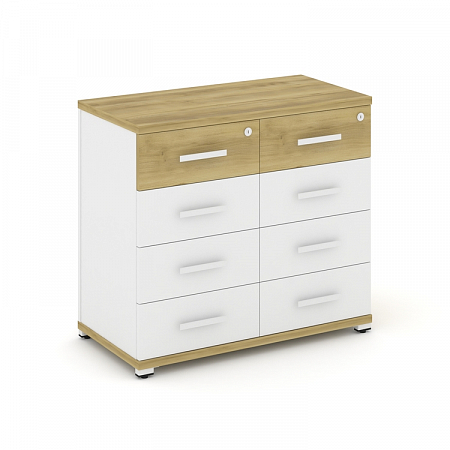 Тумба приставная c 8 ящиками Concept CN.TSP-013 W