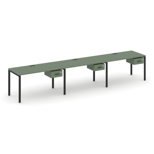 Бенч-система на 3 места с подвесными тумбами Concept CN.ORS-130