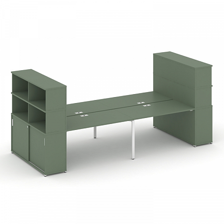 Бенч-система с опорными шкафами-купе Concept CN.DRS-287