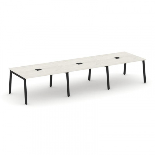 Style Project Стол переговорный SN-5A.SPRG-054 Акация Лорка/Металл Белый 4740*1180*750 фото 5