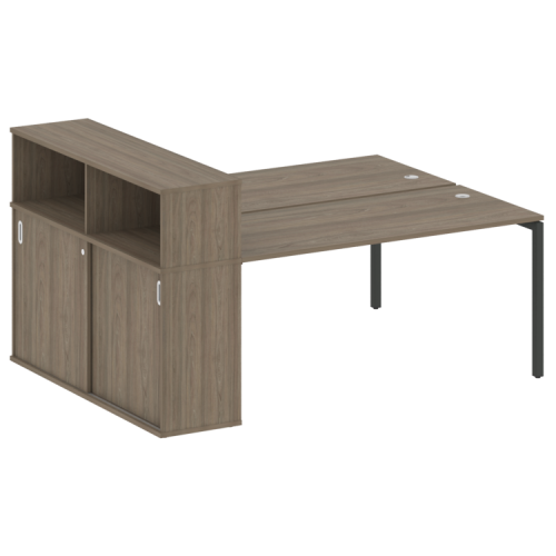 Бенч-система с шкафом-купе на П-обр. м/к Metal System Quattro 40БП.РС-СШК-2.4 Бенч-система с шкафом-купе на П-обр. м/к Metal System Quattro 40БП.РС-СШК-2.4