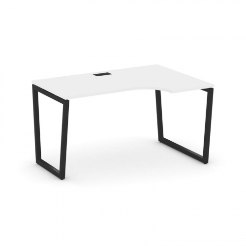 Style Project Стол рабочий эргоном. SN-4T2.SPA-002(R) Акация Лорка/Металл Антрацит/Заглушка Пластик фото 5