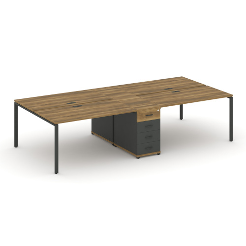 Бенч-система на 4 места с 1 опорной тумбой Concept CN.DRS-417 Бенч-система на 4 места с 1 опорной тумбой Concept CN.DRS-417