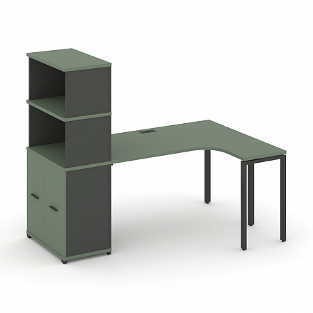 Стол эргономичный с опорным распашным шкафом Concept CN.SA-215(R)