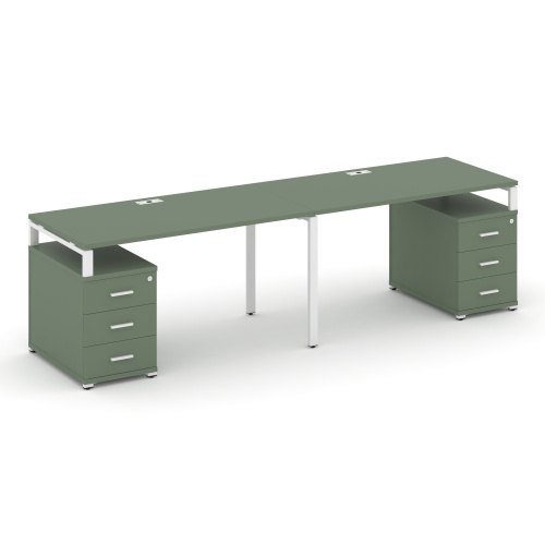 Бенч-система на 2 места с 2 опорными тумбами Concept CN.ORS-318