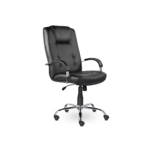 Кресло руководителя К-41 Кендо (Хром) (Натуральная кожа)