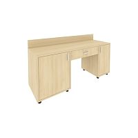 Стол с 2-мя тумбами и бортиком С-СТ-170 (L)