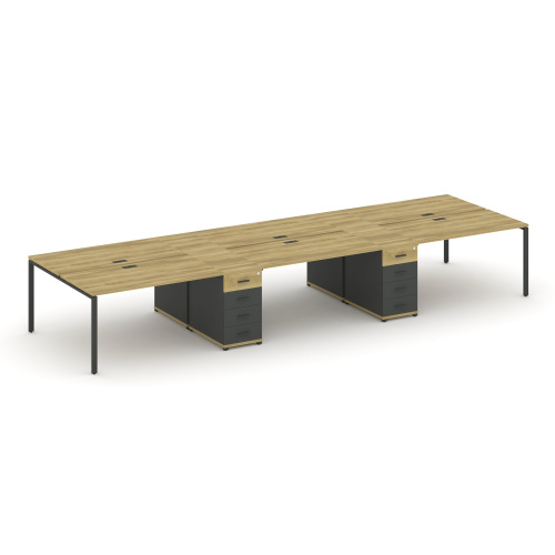 Бенч-система на 6 мест с 2 опорными тумбами Concept CN.DRS-450 фото 4 Бенч-система на 6 мест с 2 опорными тумбами Concept CN.DRS-450 фото 4