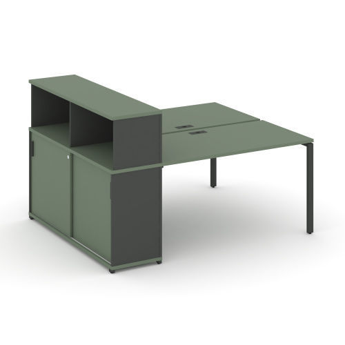 Бенч-система с опорным шкафом-купе с надставкой Concept CN.DRS-238 фото 2 Бенч-система с опорным шкафом-купе с надставкой Concept CN.DRS-238 фото 2