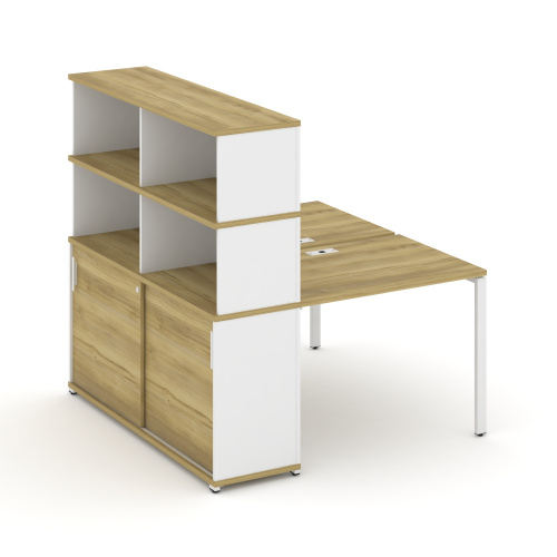 Бенч-система с опорным шкафом-купе с надставкой Concept CN.DRS-241 фото 11