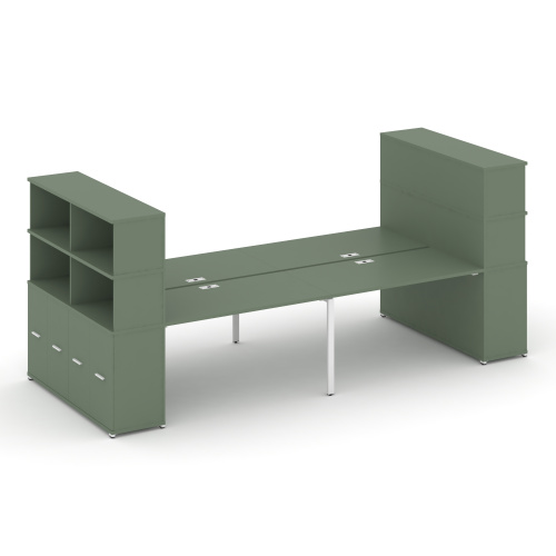 Бенч-система с опорными распашными шкафами Concept CN.DRS-276