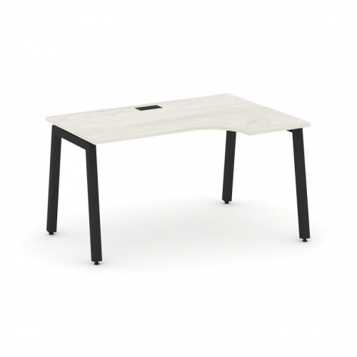 Style Project Стол рабочий эргоном. SN-5A.SPA-002(R) Дуб Табак/Металл Антрацит 1580*600/980*750 фото 2 Style Project Стол рабочий эргоном. SN-5A.SPA-002(R) Дуб Табак/Металл Антрацит 1580*600/980*750 фото 2