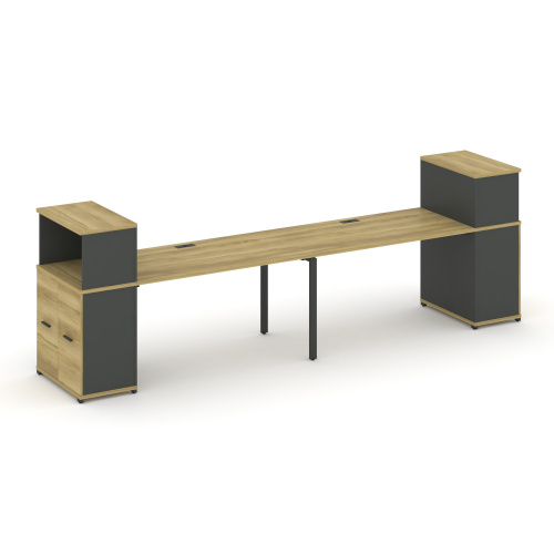 Бенч-система с опорными распашными шкафами Concept CN.ORS-228 фото 4 Бенч-система с опорными распашными шкафами Concept CN.ORS-228 фото 4
