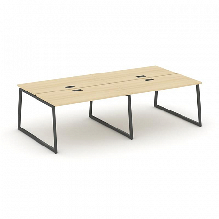 Style Project Рабочая станция 2-х сторон. SN-4T1.DRS-054 Акация Лорка/Металл Антрацит/Заглушка Пласт