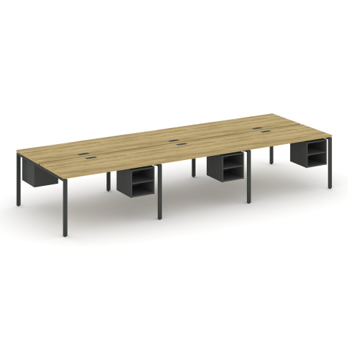 Бенч-система на 6 мест с подвесными тумбами Concept CN.DRS-148 фото 4