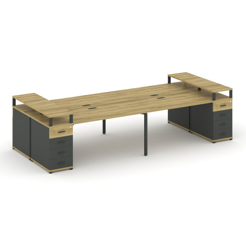 Бенч-система на 4 места с 2 опорными тумбами Concept CN.DRS-443 фото 4 Бенч-система на 4 места с 2 опорными тумбами Concept CN.DRS-443 фото 4