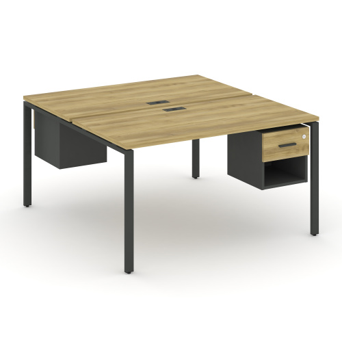 Бенч-система на 2 места с подвесными тумбами Concept CN.DRS-119 фото 4