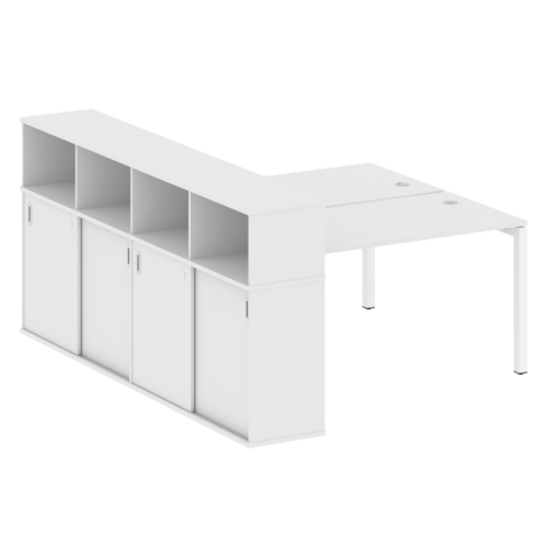 Бенч-система с шкафом-купе на П-обр. м/к Metal System Quattro 50БП.РС-СШК-4.3 фото 14 Бенч-система с шкафом-купе на П-обр. м/к Metal System Quattro 50БП.РС-СШК-4.3 фото 14