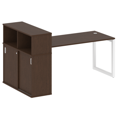 Стол офисный с шкафом-купе на О-обр. м/к Metal System Quattro 50БО.РС-СШК-3.4 фото 10