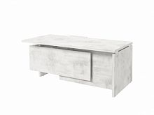 Стол с опорной тумбой FI-119R.DD Хромикс белый