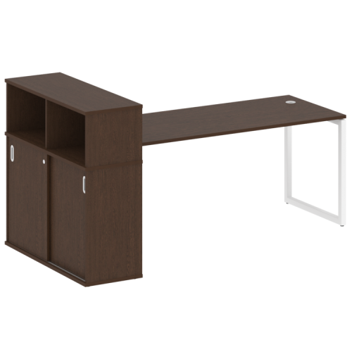 Стол офисный с шкафом-купе на О-обр. м/к Metal System Quattro 40БО.РС-СШК-3.5 фото 5