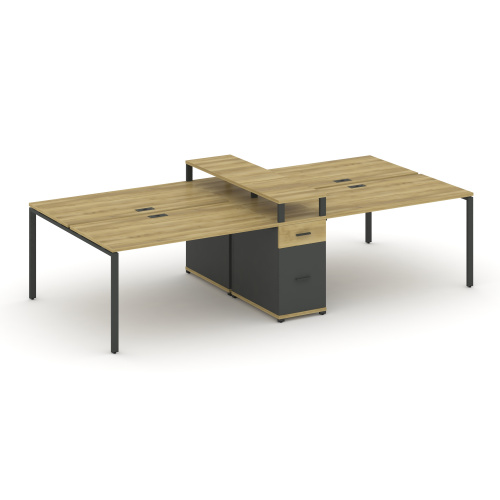 Бенч-система на 4 места с 1 опорной тумбой Concept CN.DRS-440 фото 4 Бенч-система на 4 места с 1 опорной тумбой Concept CN.DRS-440 фото 4