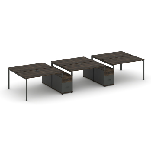 Бенч-система на 6 мест с 2 опорными тумбами Concept CN.DRS-339 фото 3