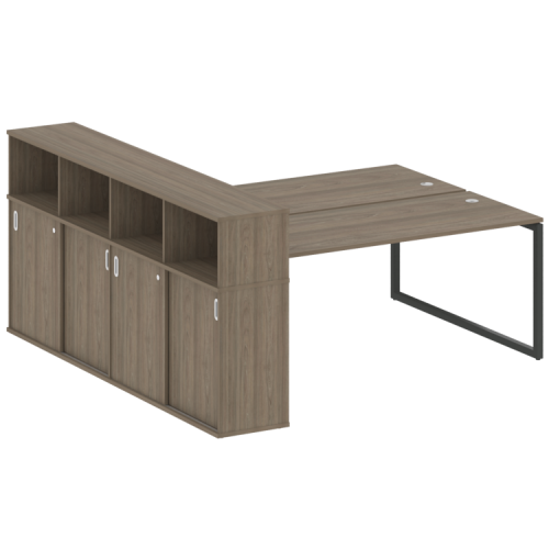 Бенч-система с шкафом-купе на О-обр. м/к Metal System Quattro 40БО.РС-СШК-4.5 фото 2 Бенч-система с шкафом-купе на О-обр. м/к Metal System Quattro 40БО.РС-СШК-4.5 фото 2