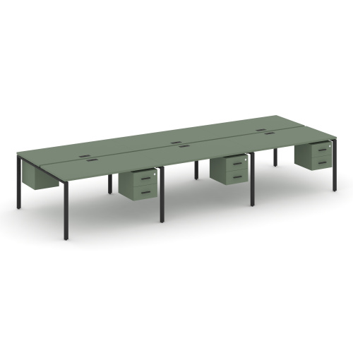 Бенч-система на 6 мест с подвесными тумбами Concept CN.DRS-155 Бенч-система на 6 мест с подвесными тумбами Concept CN.DRS-155